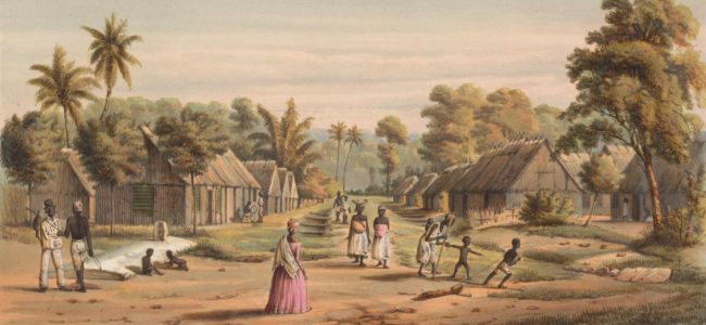 3 Slavenvertrekken op een plantage